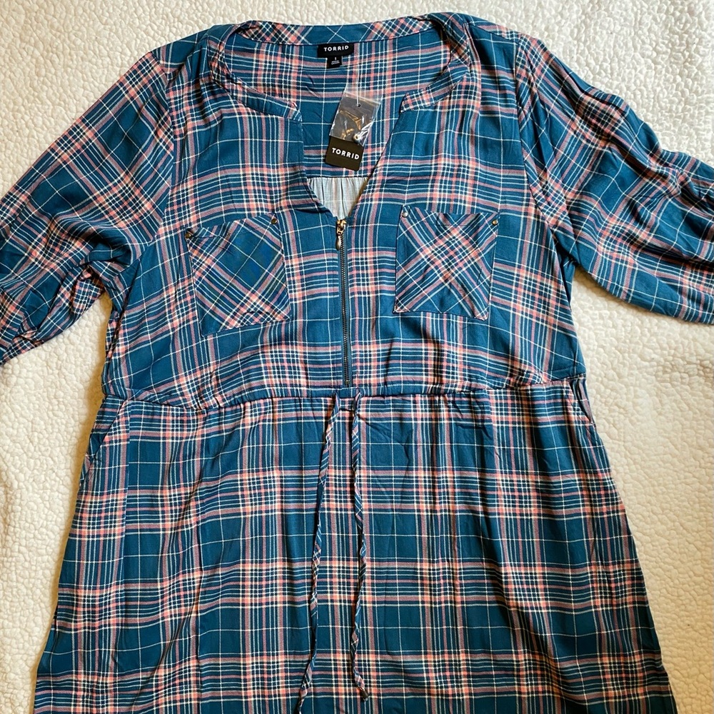Torrid midi shirt dress